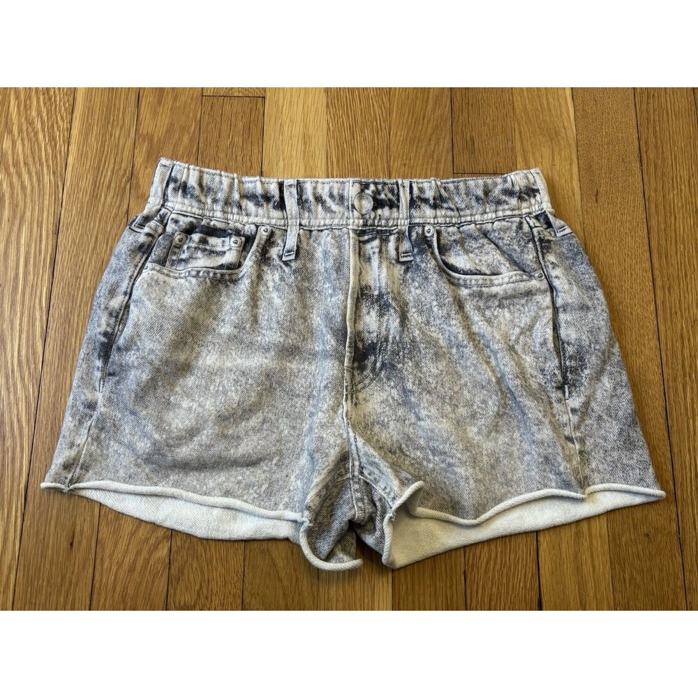 Rag & Bone Miramar Shorts Terry Cloth Jeans Denim Sweats Acid Wash Pull On S